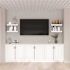 Hampton Bay Hampton 24 in. W x 12 in. D x 30 in. H Assembled Wall Kitchen Cabinet in Satin White