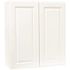 Hampton Bay Hampton 27 in. W x 12 in. D x 30 in. H Assembled Wall Kitchen Cabinet in Satin White
