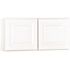 Hampton Bay Hampton 30 in. W x 12 in. D x 15 in. H Assembled Wall Bridge Kitchen Cabinet in Satin White without Shelf