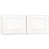 Hampton Bay Hampton 36 in. W x 12 in. D x 15 in. H Assembled Wall Bridge Kitchen Cabinet in Satin White without Shelf