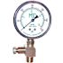 MEC High Pressure Test Gauge Kit 0-300 psi, Liquid Filled, 1/4 in. MNPT Bottom Mount, Includes Bleeder