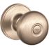 Schlage Stratus Satin Nickel Bed and Bath Lock Door Knob