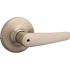 Kwikset Delta Satin Nickel Privacy Bed/Bath Door Handle with Microban Antimicrobial Technology and Lock