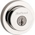 Kwikset 158 Round Contemporary Polished Chrome Single Cylinder Deadbolt Featuring SmartKey Security