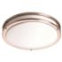 Monument 1-Light Satin Nickel Flushmount