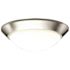 Monument 16-1/2 in. x 5-5/8 in. Led Flush Mount Ceiling in Fixture Brushed Nickel 22-Watt Led Integrated