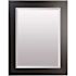 American Pride 26 X 36" Decorative Framed Beveled Mirror - 3" Satin Black
