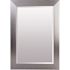 American Pride 24 X 30" Decorative Framed Beveled Mirror - 3" Brushed Nickel