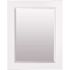American Pride 24 X 30" Decorative Framed Beveled Mirror - 3" White