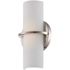 Glomar Khloe 40-Watt Polished Nickel Integrated LED Sconce