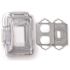 N3R Extra Duty Polycarbonate Clear 1-Gang Weatherproof In-Use Electrical Outlet Cover for Outdoor Outlet, UFAST 16-in-1