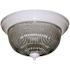 Monument Halophane Dome 13-1/2 In Ceiling Fixture In White Uses Two 60w Lamps