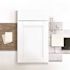 Hampton Bay Shaker 9 in. W x 24 in. D x 34.5 in. H Assembled Base Kitchen Cabinet in Satin White