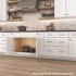 Hampton Bay Shaker 30 in. W x 24 in. D x 34.5 in. H Assembled Sink Base Kitchen Cabinet in Satin White