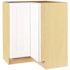 Hampton Bay Shaker 28.5 in. W x 16.5 in. D x 34.5 in. H Assembled Lazy Susan Corner Base Kitchen Cabinet in Satin White