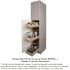 Hampton Bay Shaker 18 in. W x 24 in. D x 84 in. H Assembled Pantry Kitchen Cabinet in Satin White