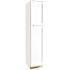 Hampton Bay Shaker 18 in. W x 24 in. D x 84 in. H Assembled Pantry Kitchen Cabinet in Satin White
