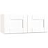 Hampton Bay Shaker 30 in. W x 12 in. D x 12 in. H Assembled Wall Bridge Kitchen Cabinet in Satin White
