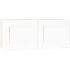 Hampton Bay Shaker 36 in. W x 12 in. D x 15 in. H Assembled Wall Bridge Kitchen Cabinet in Satin White without Shelf