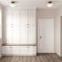 Hampton Bay Shaker 24 in. W x 12 in. D x 42 in. H Assembled Wall Kitchen Cabinet in Satin White