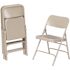 National Public Seating Grey Metal Stackable Folding Chair (Set of 4)