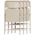 National Public Seating Grey Metal Stackable Folding Chair (Set of 4)