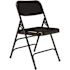 National Public Seating Black Metal Stackable Folding Chair (Set of 4)