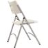 National Public Seating Grey Plastic Seat Outdoor Safe Folding Chair (Set of 4)