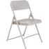 National Public Seating Grey Plastic Seat Stackable Outdoor Safe Folding Chair (Set of 4)