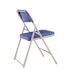 National Public Seating Blue Plastic Seat Stackable Outdoor Safe Folding Chair (Set of 4)
