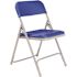 National Public Seating Blue Plastic Seat Stackable Outdoor Safe Folding Chair (Set of 4)