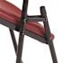 National Public Seating Burgundy Plastic Seat Stackable Outdoor Safe Folding Chair (Set of 4)