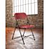 National Public Seating Burgundy Plastic Seat Stackable Outdoor Safe Folding Chair (Set of 4)