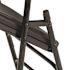 National Public Seating Black Plastic Fan Back Stackable Outdoor Safe Folding Chair (Set of 4)