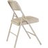 National Public Seating Grey Vinyl Padded Seat Stackable Folding Chair (Set of 4)