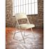 National Public Seating Grey Vinyl Padded Seat Stackable Folding Chair (Set of 4)
