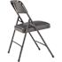 National Public Seating Blue Vinyl Padded Seat Stackable Folding Chair (Set of 4)