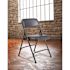 National Public Seating Blue Vinyl Padded Seat Stackable Folding Chair (Set of 4)