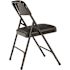 National Public Seating Black Vinyl Padded Seat Stackable Folding Chair (Set of 4)