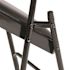 National Public Seating Black Vinyl Padded Seat Stackable Folding Chair (Set of 4)