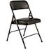 National Public Seating Black Vinyl Padded Seat Stackable Folding Chair (Set of 4)