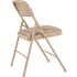 National Public Seating Beige Fabric Seat Stackable Folding Chair (Set of 4)