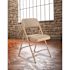 National Public Seating Beige Fabric Seat Stackable Folding Chair (Set of 4)