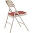 National Public Seating Burgundy Fabric Padded Seat Stackable Folding Chair (Set of 4)