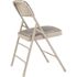 National Public Seating Grey Fabric Padded Seat Stackable Folding Chair (Set of 4)
