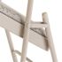 National Public Seating Grey Fabric Padded Seat Stackable Folding Chair (Set of 4)