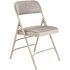 National Public Seating Grey Fabric Padded Seat Stackable Folding Chair (Set of 4)