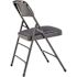 National Public Seating Blue Fabric Padded Seat Stackable Folding Chair (Set of 4)