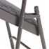 National Public Seating Blue Fabric Padded Seat Stackable Folding Chair (Set of 4)