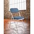 National Public Seating Navy Metal Frame Padded Seat Folding Chair (Set of 2)